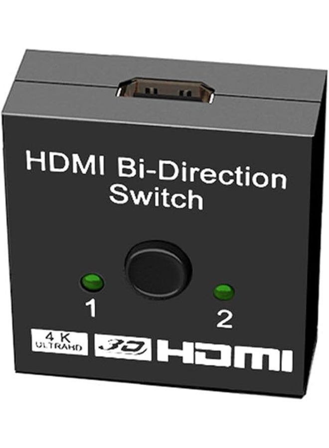 HDMI Bi-Directional Switch 2 Inputs 1 Output / 1 Input 2 Outputs, 4K HDMI Splitter for HDTV, Projector, Blu-Ray, DVD, and DVR - Image 1